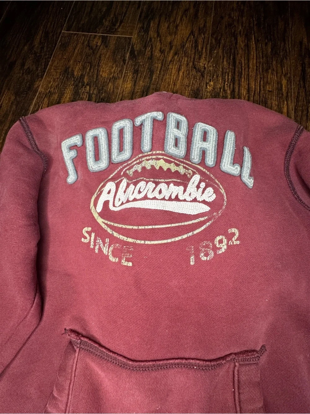 USED BOYS LARGE Abercrombie Hoodie- SEE PICS FOR FLAWS